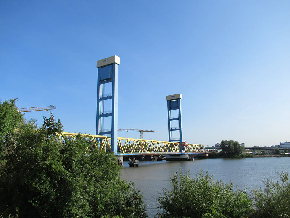 Bahnbrücke Kattwyk, Hamburg