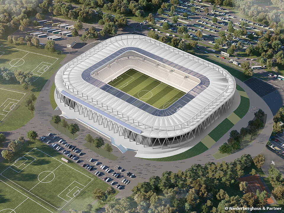 New construction Karlsruhe Wildpark Stadion