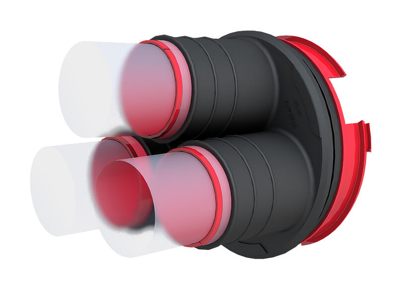 copertura di sistema - Sigillatura dei cavi con tecnologia di termoretrazione elastomerica