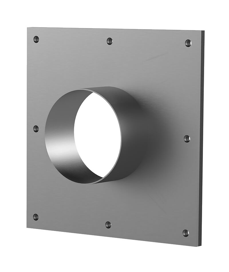 Flasque en acier inoxydable - à cheviller à postériori
