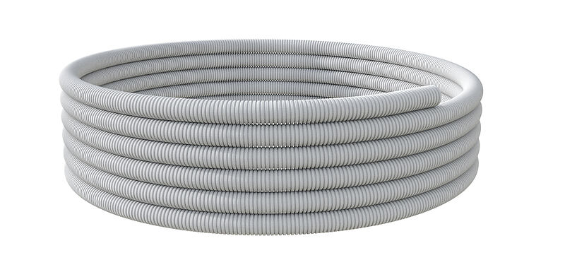 Corrugated pipe - Empty conduit system for further distributing cables to the property and to connect to the ETGAR 2-LINE G-BOX
