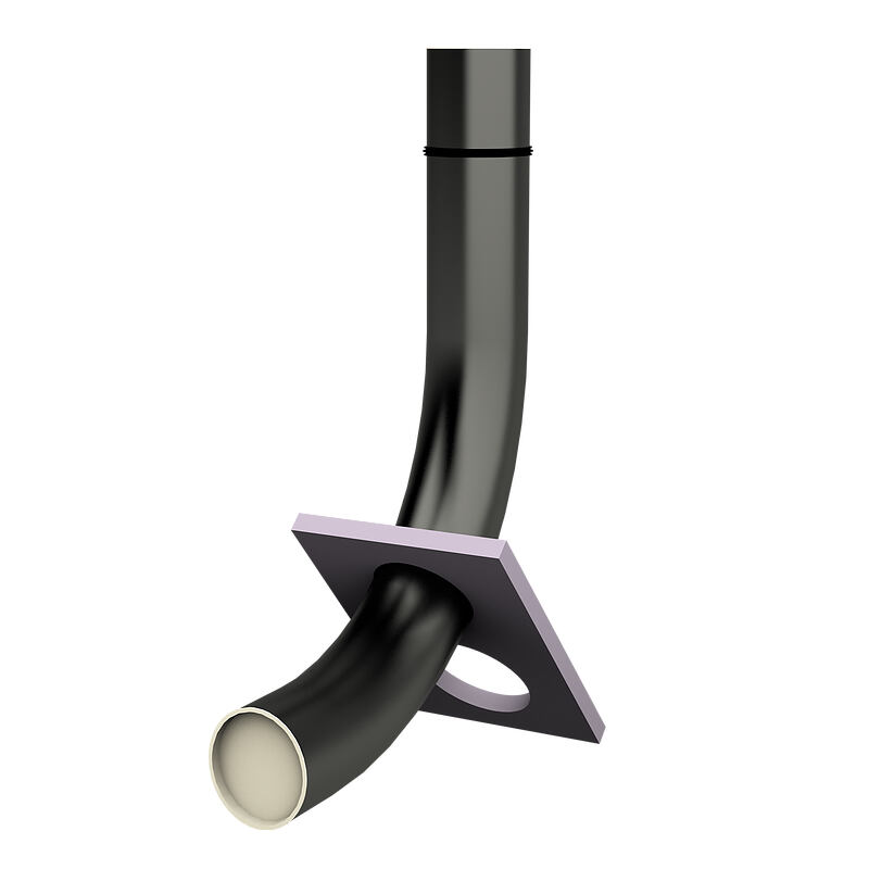 Curva del tubo di ingresso a pavimento - per condotte per teleriscaldamento